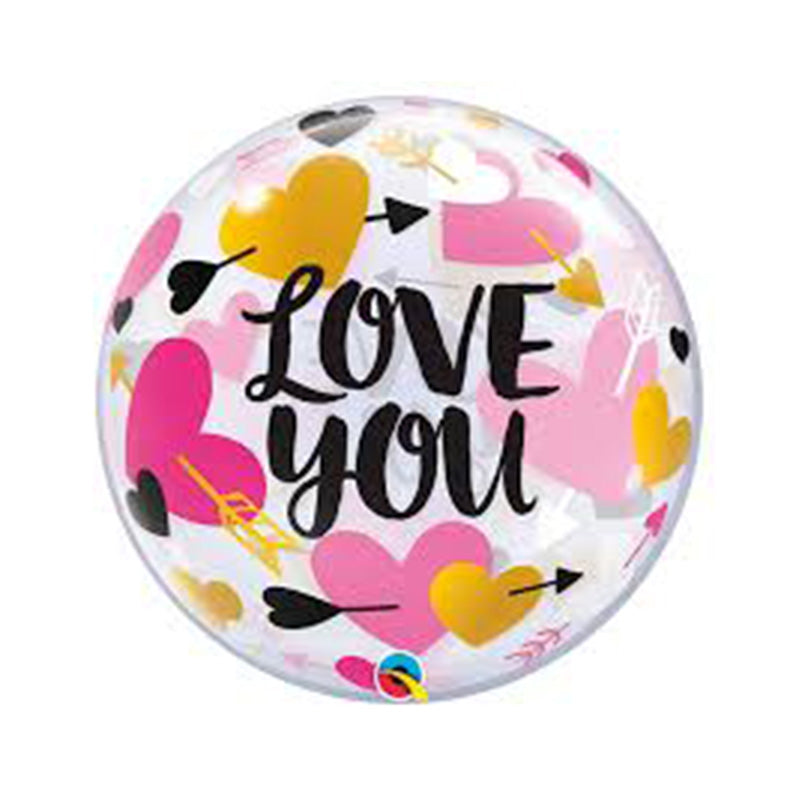 Valentine Love you Bybble Balloon 