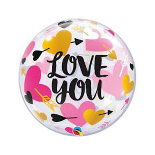 Valentine Love you Bybble Balloon 
