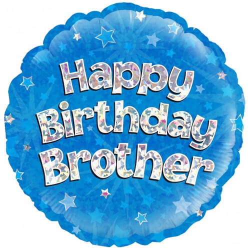 Party Balloon Happy Birthday Brother Blue Balloon - 18