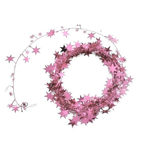 Party Balloon Pink Star Wire Garland