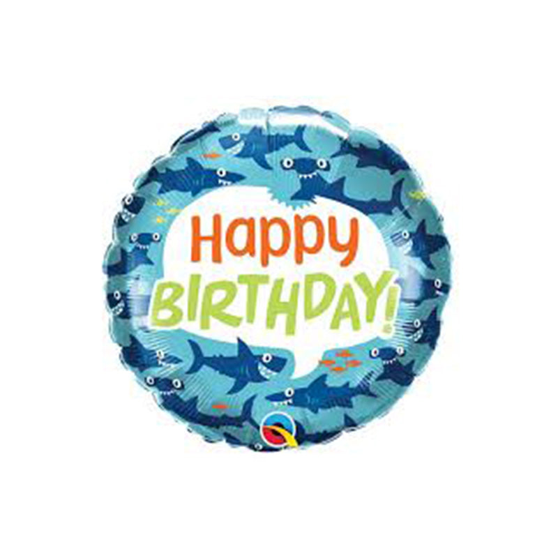 HAPPY BIRTHDAY FUN SHARK BALLOON