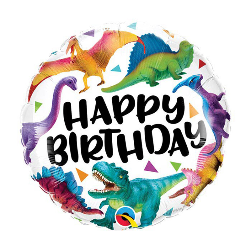 DINOSAURS HAPPY BIRTHDAY 18" FOIL BALLOON 
