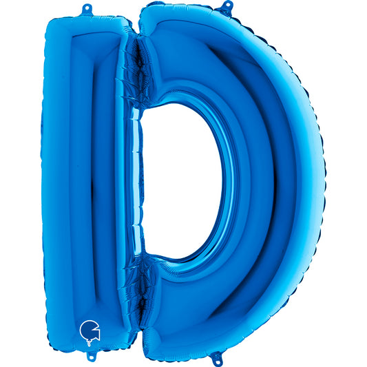 40" Blue Letter (D) Foil Balloon 