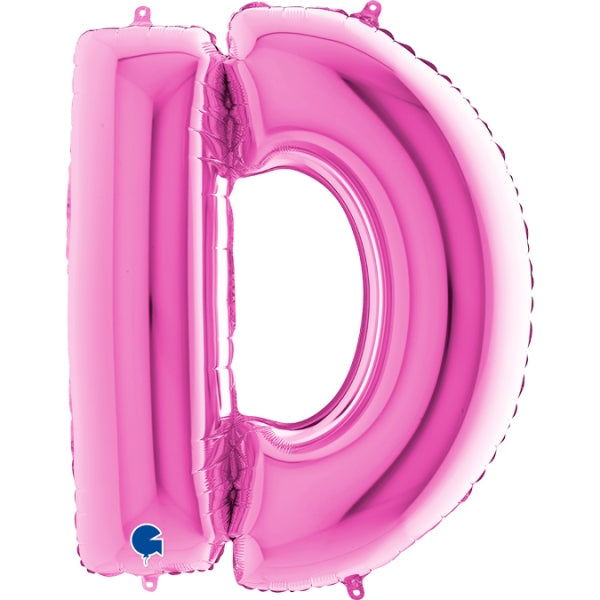 40" Pink Letter (D) Foil Balloon 