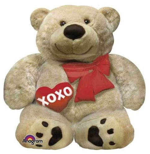 Party Balloons 28" Cuddly Bear Love Foil Balloon P35