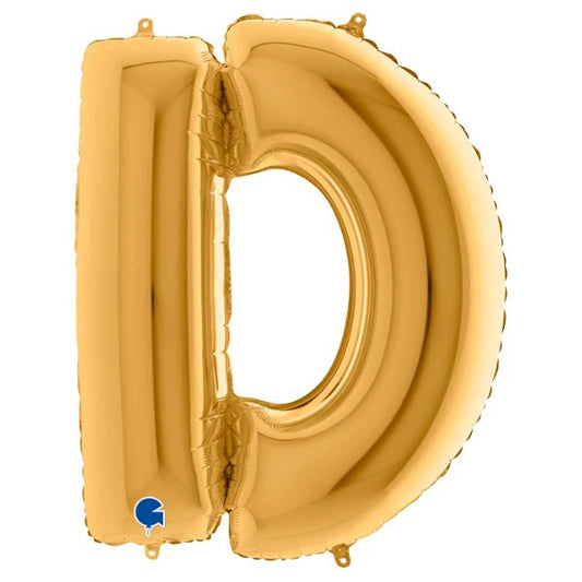 40" Gold Letter (D) Foil Balloon 