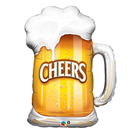Party Balloon  Cheers! Beer Mug Foil Balloon 35"