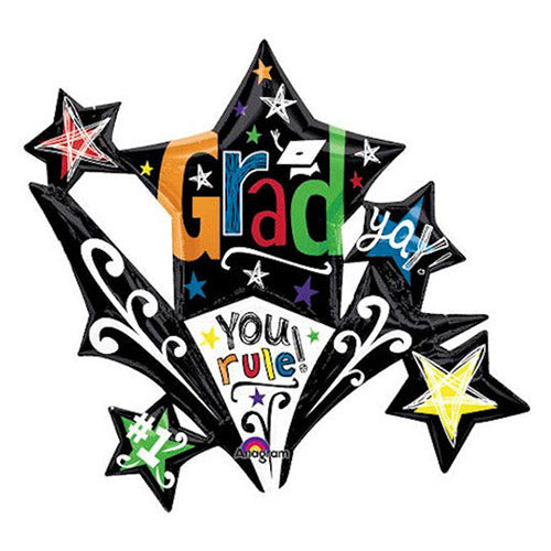 Party Balloon Grad Star Brust Connext Balloon