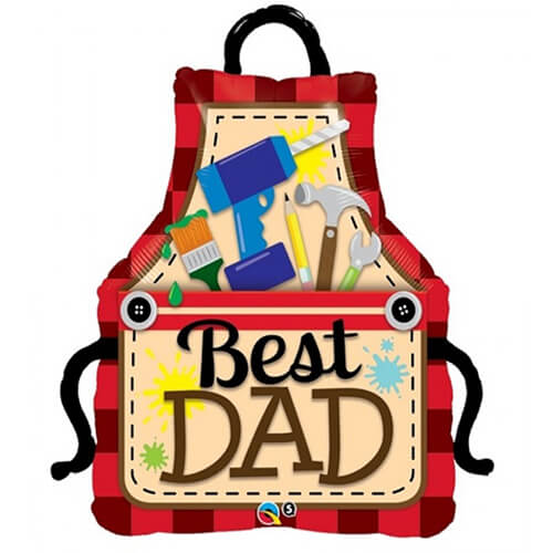 Party Balloon 41" Best Dad Apron Foil Balloon