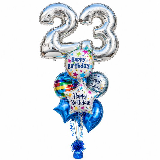 23rd Birthday Balloons Bouquet