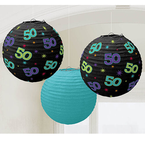 Party Balloon 50th Birthday Paper Lantern 