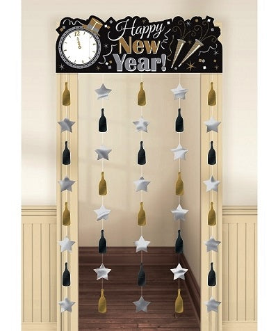 Happy New Year Door Curtains 2m x 1m 