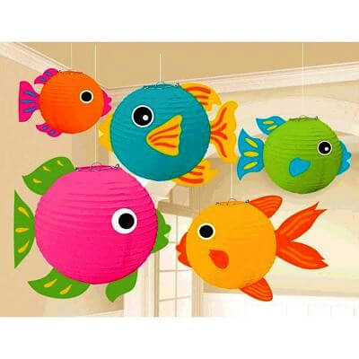 Party Balloon 3D Tropical Fish Paper Lantern