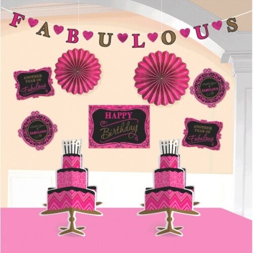 Party Balloon Fabulous Birthday Room Decor Kit