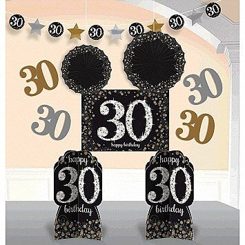Party supplies 30th Sparkling Room Decorations  Kit