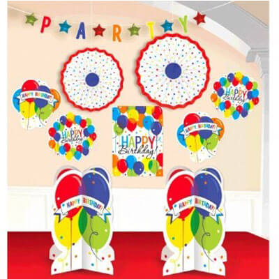 Party Balloon B'day Bash Room Decoration Kit