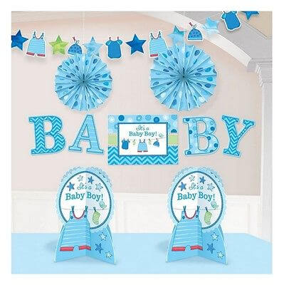 Party Balloon Shower With Love Baby Boy Room Decorating Kit