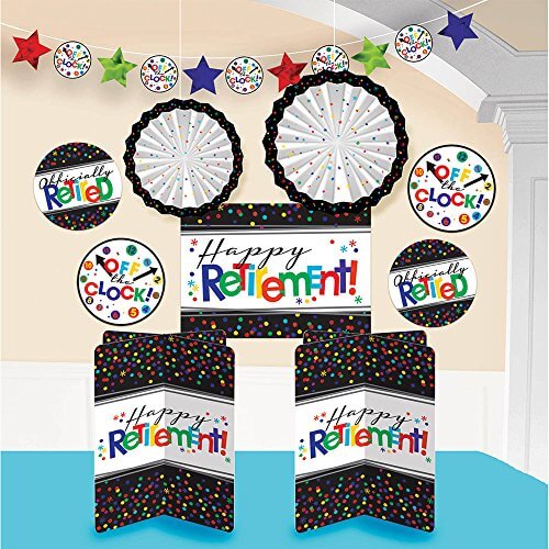 Party Balloon Officially Retirement Room Decoration Kit