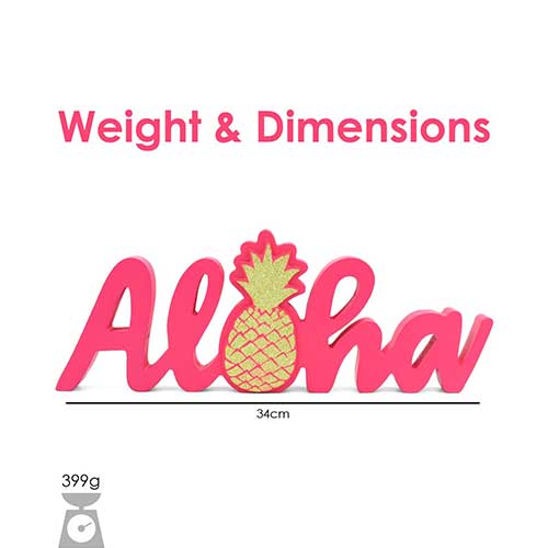MDF ALOHA STANDING WORD