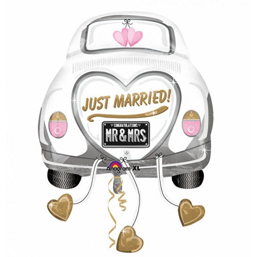 Party Balloon Just Married Wedding Car Foil Balloon