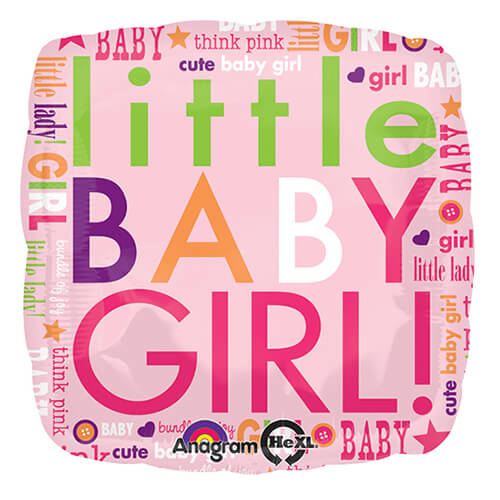 Party Balloon 18" Little Baby Girl Letters Foil Balloon S40