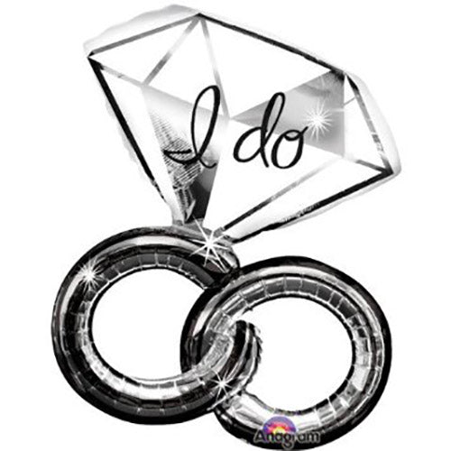 Party Balloon Wedding Rings Foil Balloon 