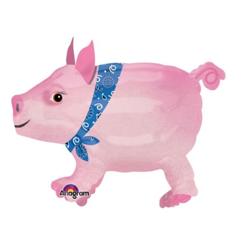 Party Balloon 28" Precocious Pig Airwalker Foil Balloon