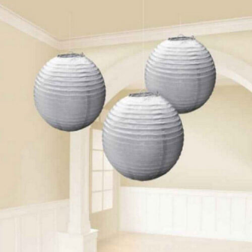 Party Balloons Silver Paper Lantern 