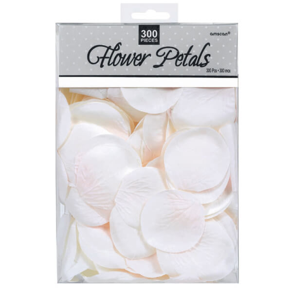 Party Balloons White Rose Petals 300ct