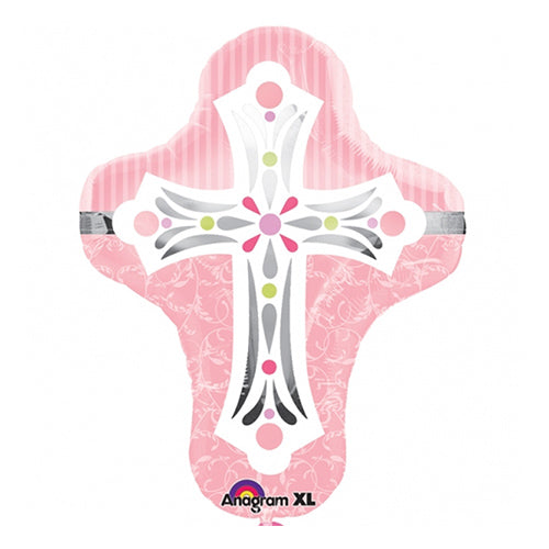 Party Balloon Pink Cross Decoration Balloon 28" 