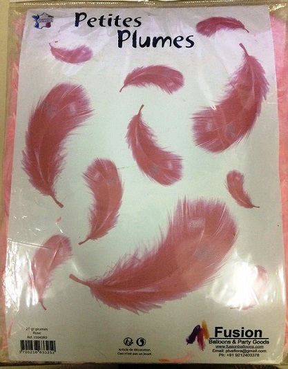Party Balloons Baby Pink Feathers Confetti Sachet 20Grm.
