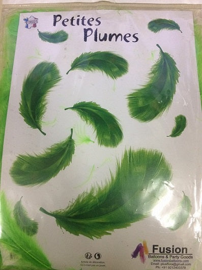 Lime Green Feather Sachet
