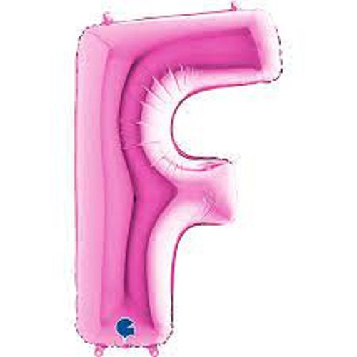 40" Pink Letter (F) Foil Balloon 