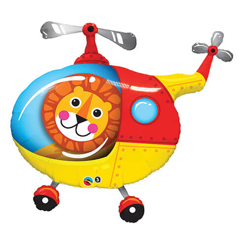 Party Balloon 35" Shape lion Helicopter Pilot Foil Balloon