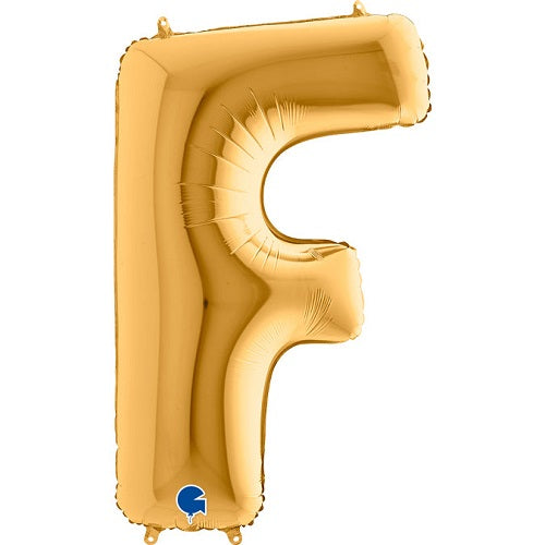 Party Balloon 40" Gold Letter (F) Foil balloon 