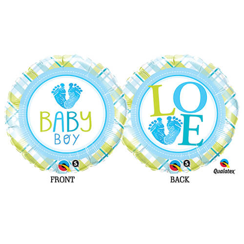 Party Balloon 17" Baby Boy Love Foil Balloon