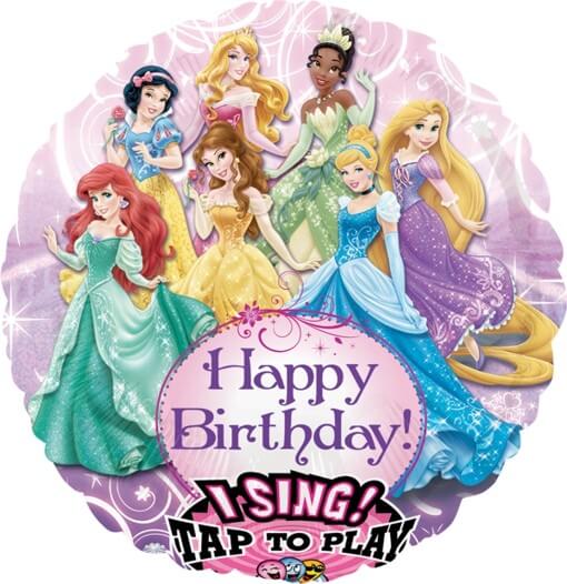 Party Balloon 28" Sing-A-Tune Disney Princess Foil Balloon P60 