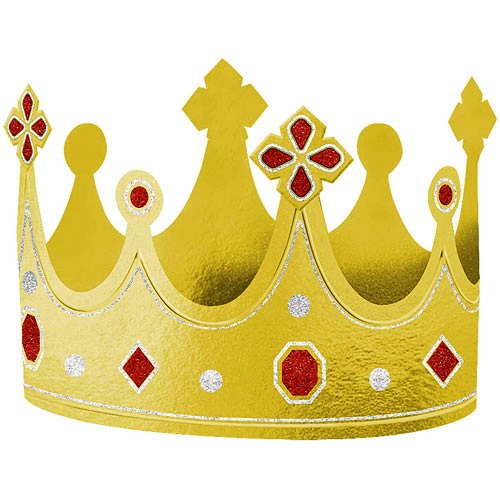 Party Balloon Golden Hat Foil Crown 