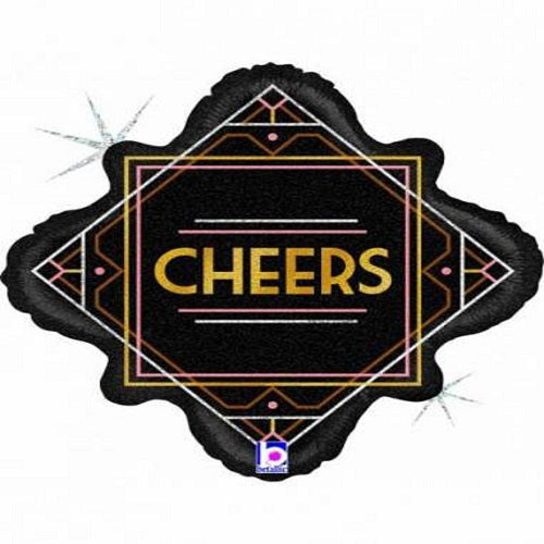 Glitter Cheers 18" Foil Balloon 