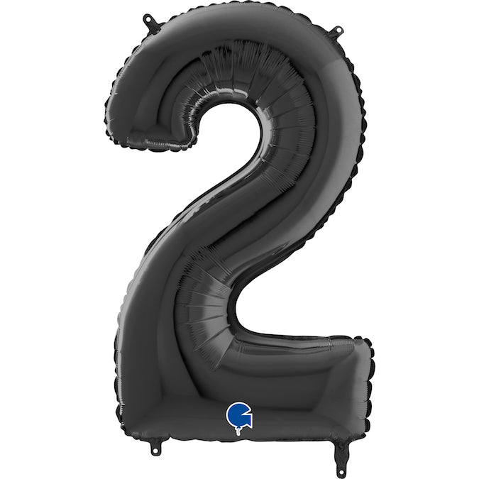 26"  Black Number Balloon (2)