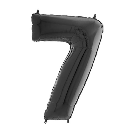 26"  Black Number Balloon (7)
