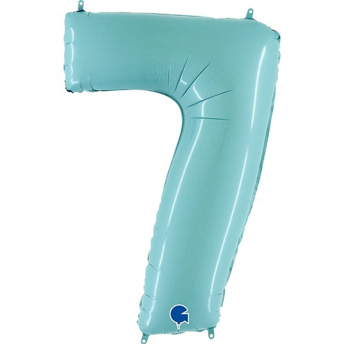 Party Balloon Pastel Blue 26" Number (7) Foil Balloon 