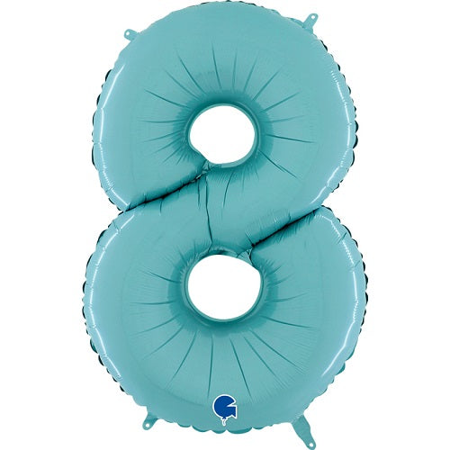 Party Balloon Pastel Blue 26" Number (8) Foil Balloon 