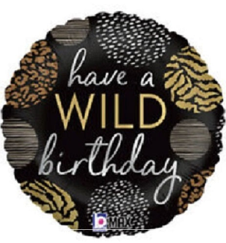 Have a Wild birthday 18" Foil Balloon 