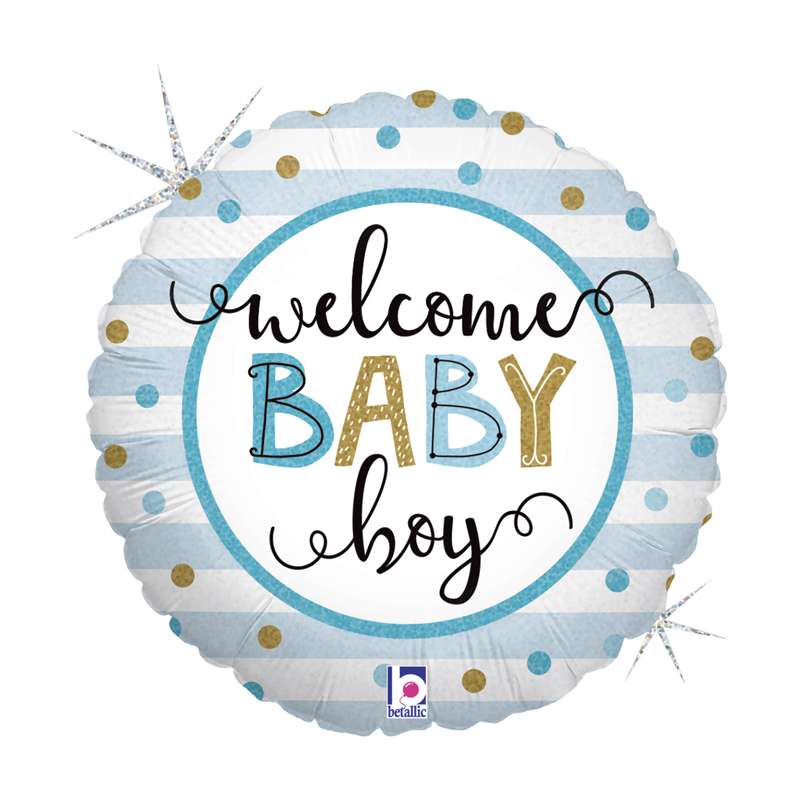 Welcome Baby Boy 18" Foil Balloon 