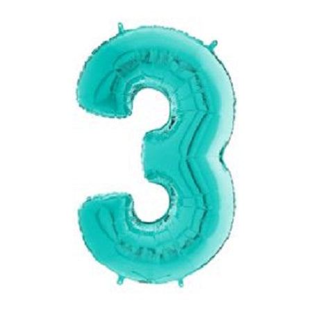 26" Tiffany Number Balloon (3) Foil Balloon 