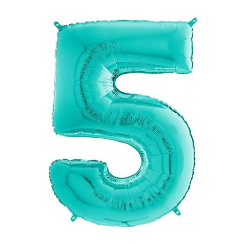 26" Tiffany Number Balloon (5) Foil Balloon 