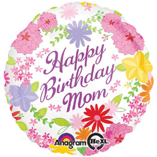 Party Balloon Pastel Flower Mom Birthday Balloon