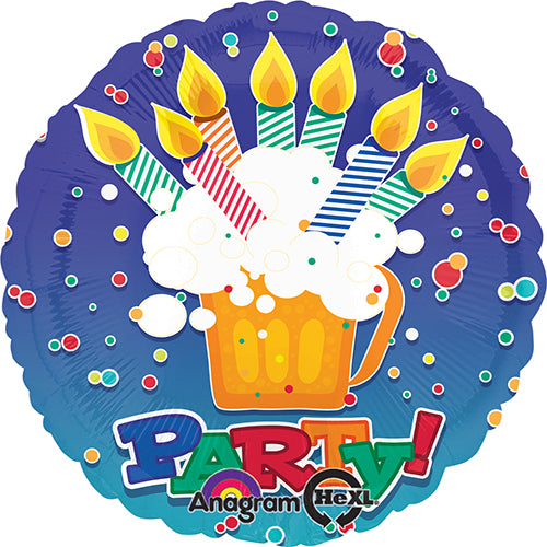 Party Balloon 18" Birthday Party Decor Beer Mug Foil Balloon S40