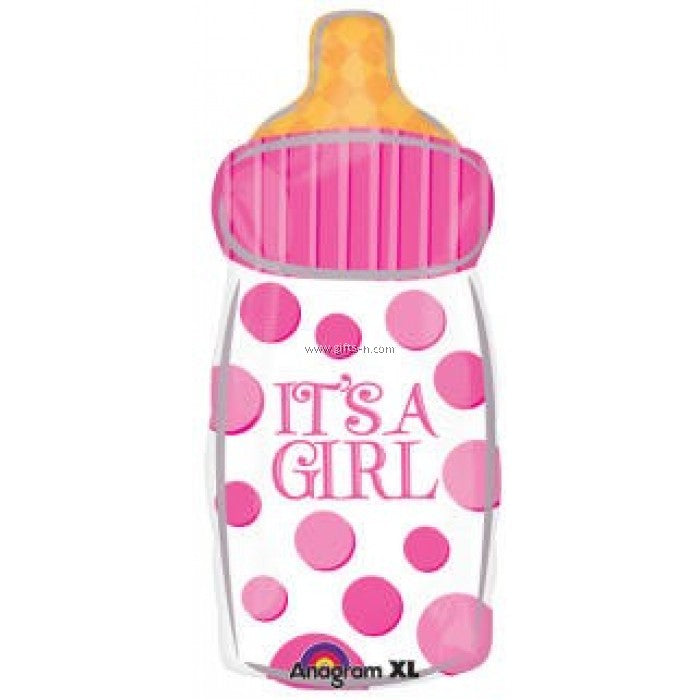 Party Balloon  It's A Girl Baby Bottle Foil Balloon 23" 